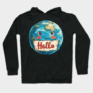 Earth cartoon Hoodie